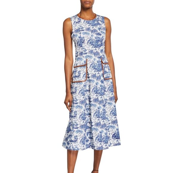 STAUD Dresses & Skirts - Staud Bait Toile Sleeveless Midi Dress